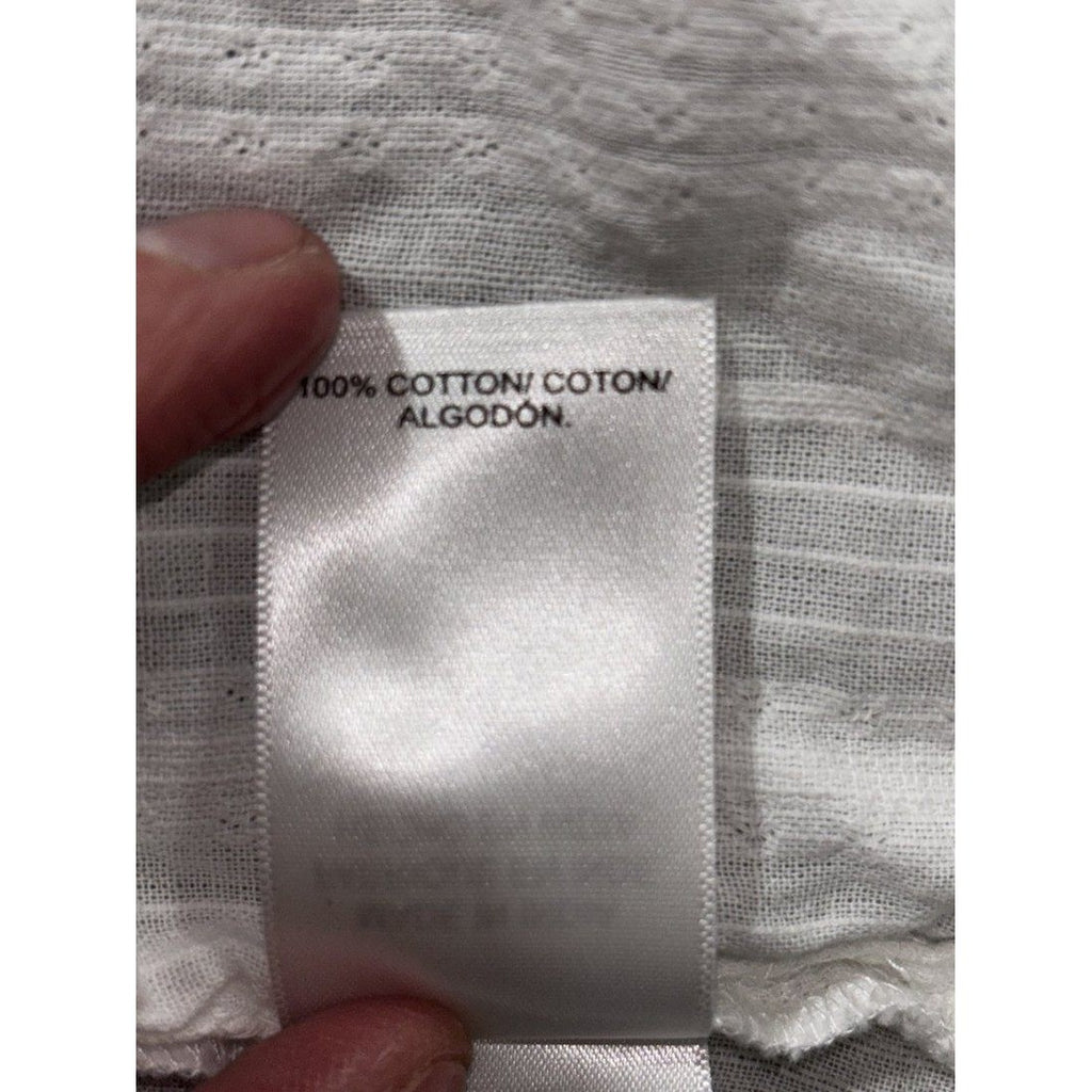 Lucky Brand Women's White Striped Shirt Size L, photo 7 of 7