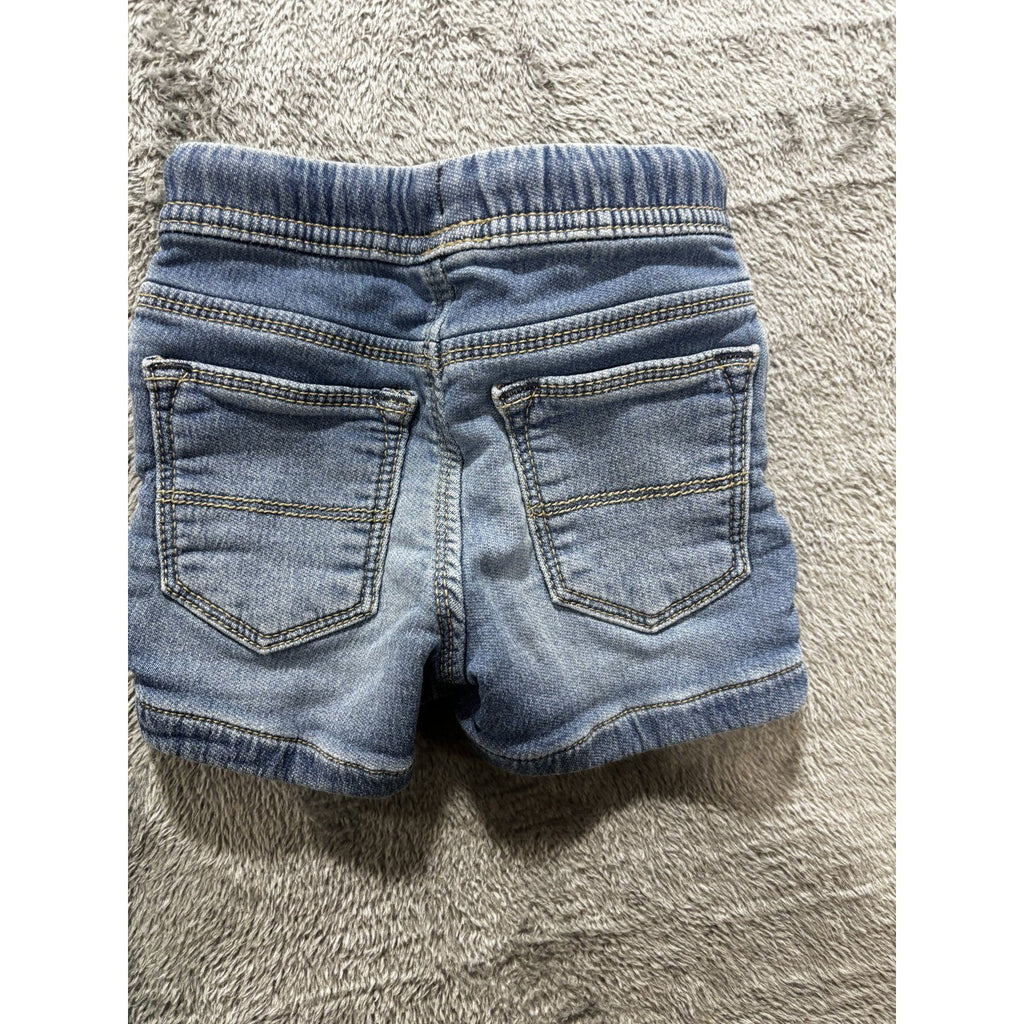 Carter's Baby 12M Whale Romper, Denim Shorts and 4 Bodysuits 6 Piece Bundle