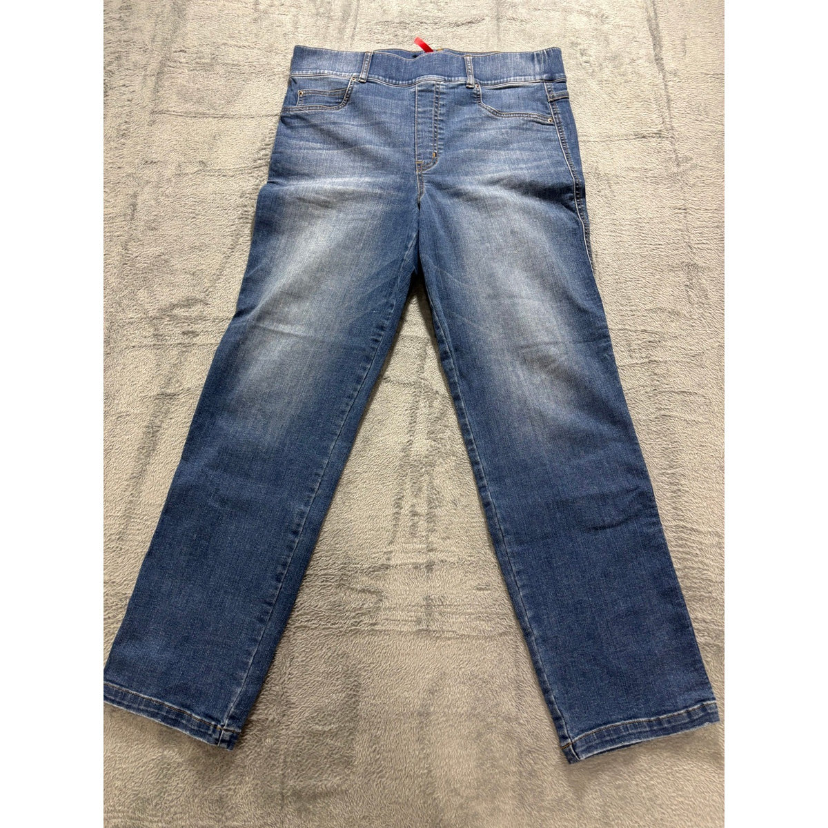 Spanx Women's Blue Straight Leg Jeans Plus 1X/1XT, photo 10 of 10