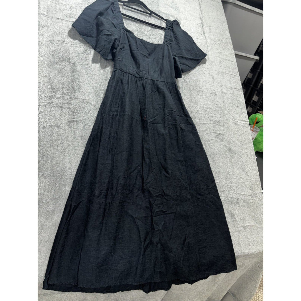 A New Day Women's Black Flutter Maxi Dress Size S, photo 3 of 13