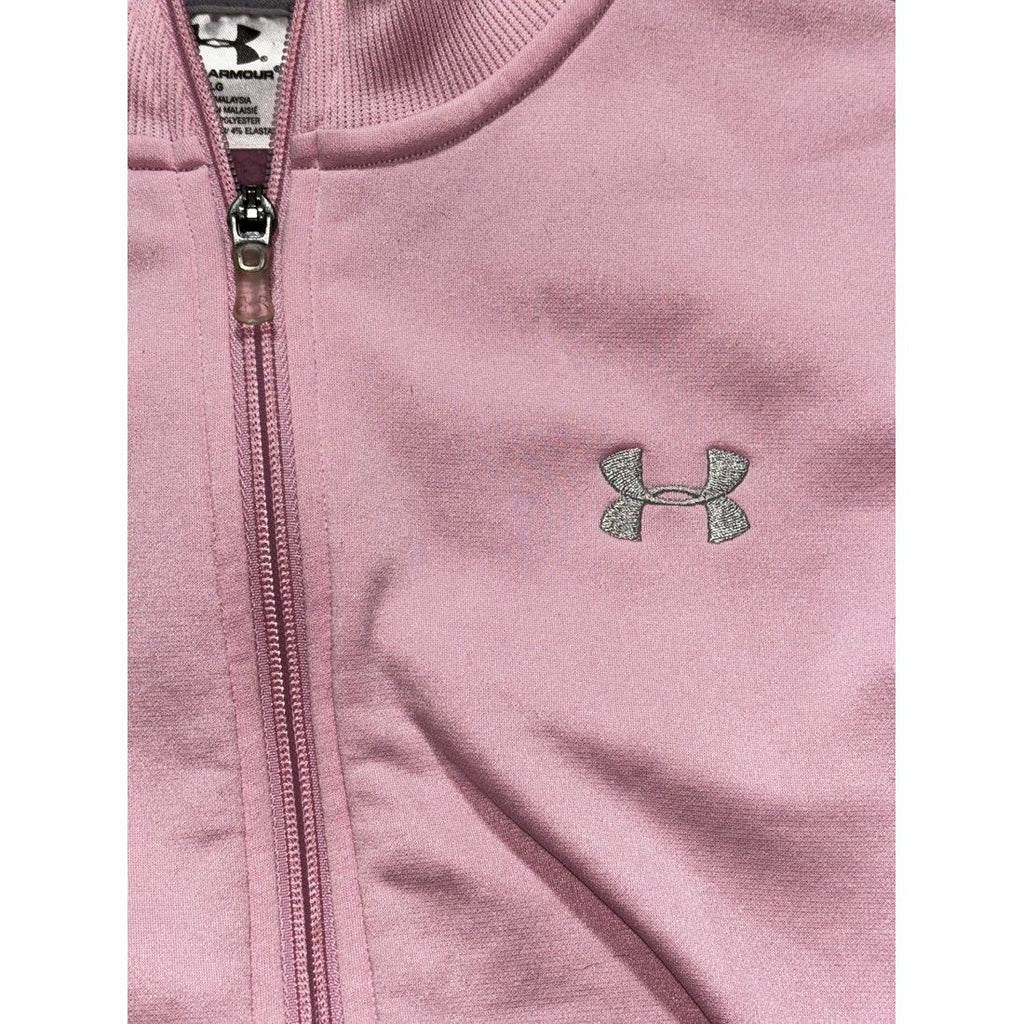 Under Armour Women's Pink Full Zip Jacket Size L, photo 5 of 9