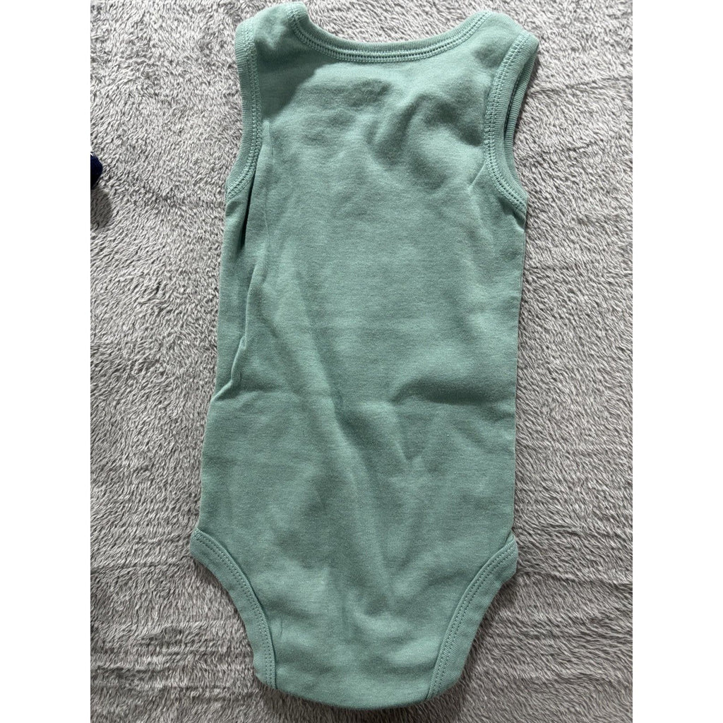 Carter's Baby 12M Whale Romper, Denim Shorts and 4 Bodysuits 6 Piece Bundle