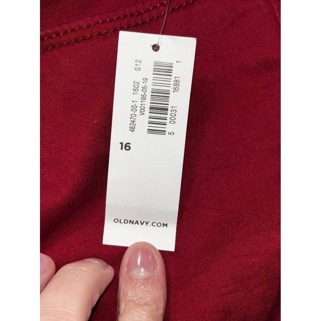 Old Navy Women's Burgundy Super Skinny Jeans Size 16, photo 4 of 11