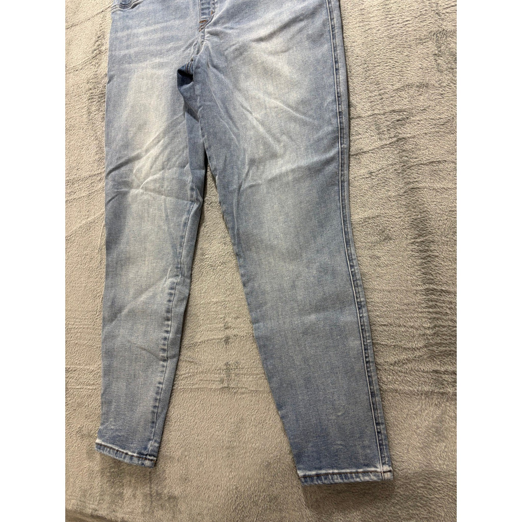 Spanx Womens 1XT Tall Blue Denim Pull On Skinny Jeans Casual Plus Size Slimming