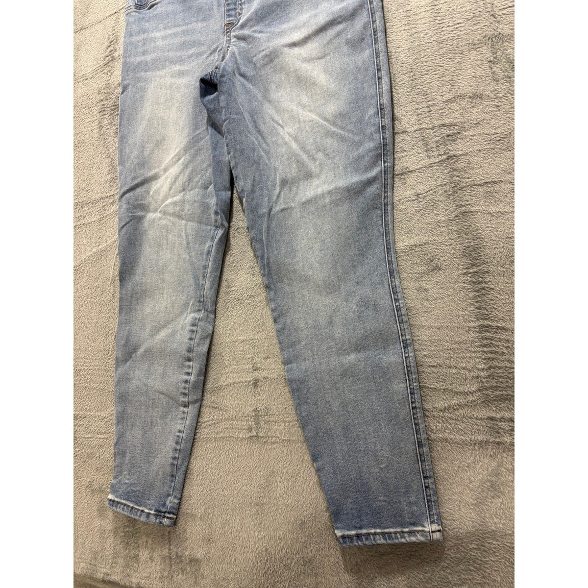 Spanx Womens 1XT Tall Blue Denim Pull On Skinny Jeans Casual Plus Size Slimming