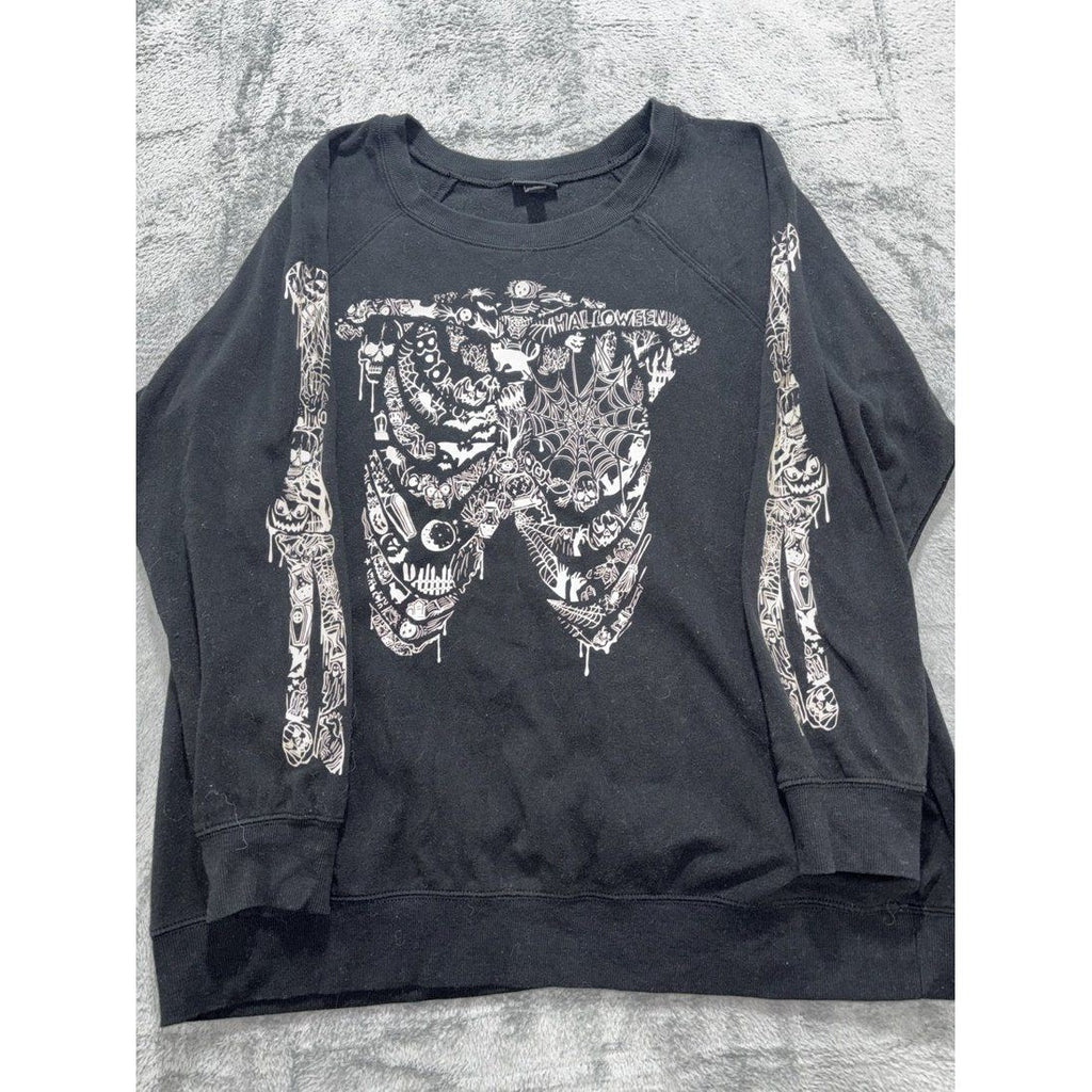 Torrid Women's Black Skeleton Sweatshirt Plus Size 1