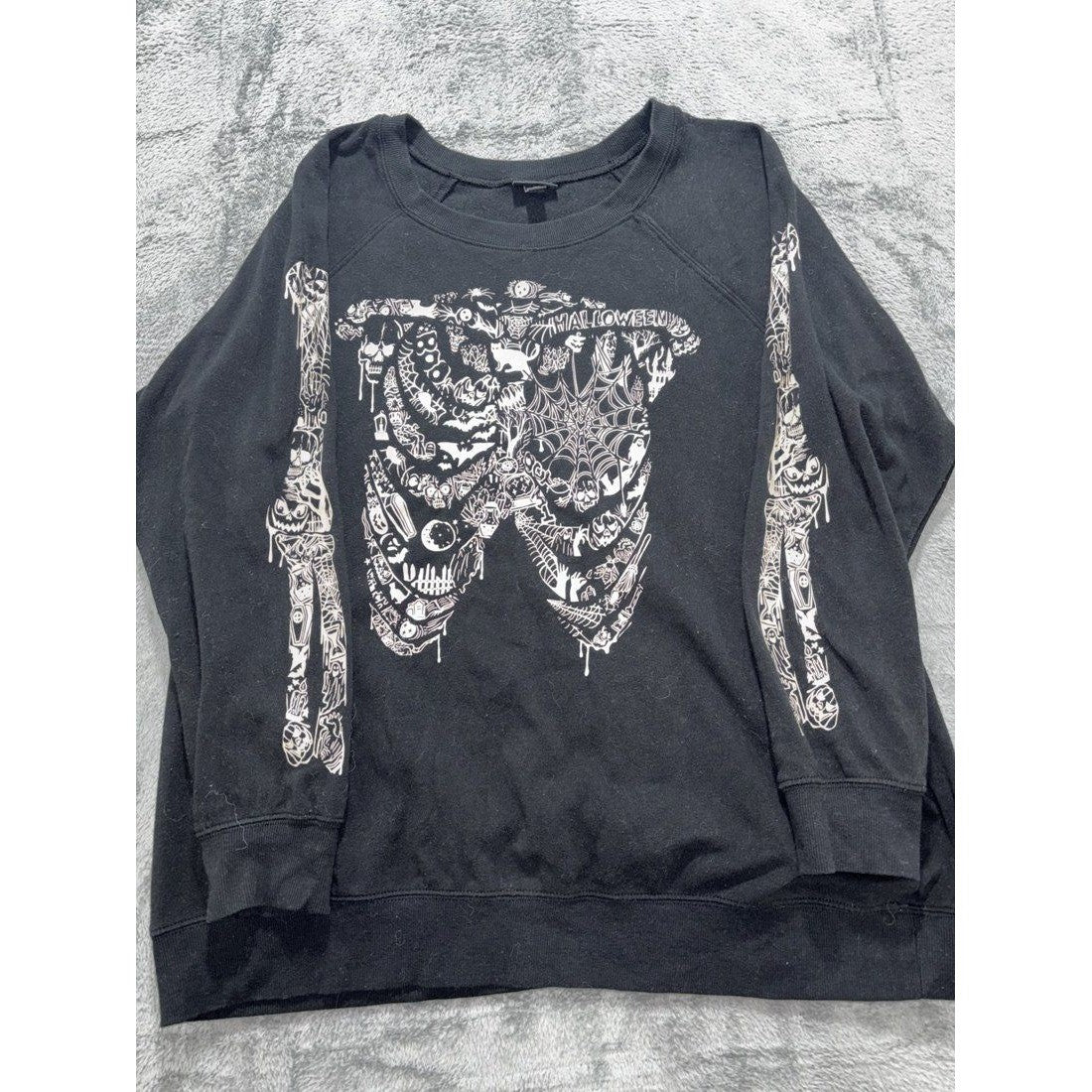 Torrid Women's Black Skeleton Sweatshirt Plus Size 1