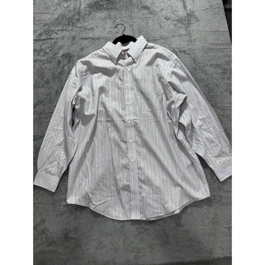 Brooks Brothers Men's Blue Striped Shirt 16 1/2-2/3