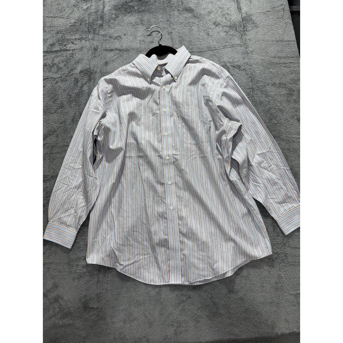 Brooks Brothers Men's Blue Striped Shirt 16 1/2-2/3