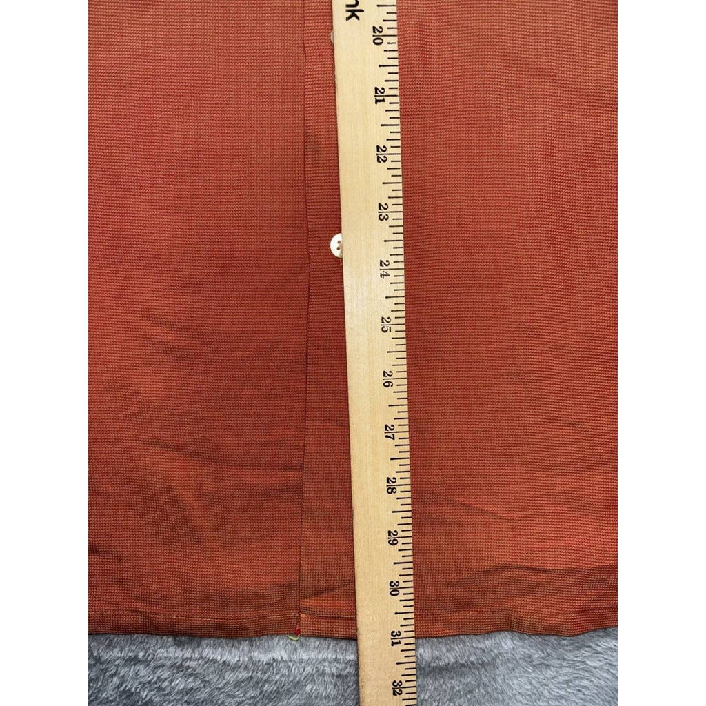 Bugatchi Men's Rust Orange Dress Shirt Size L, photo 5 of 10