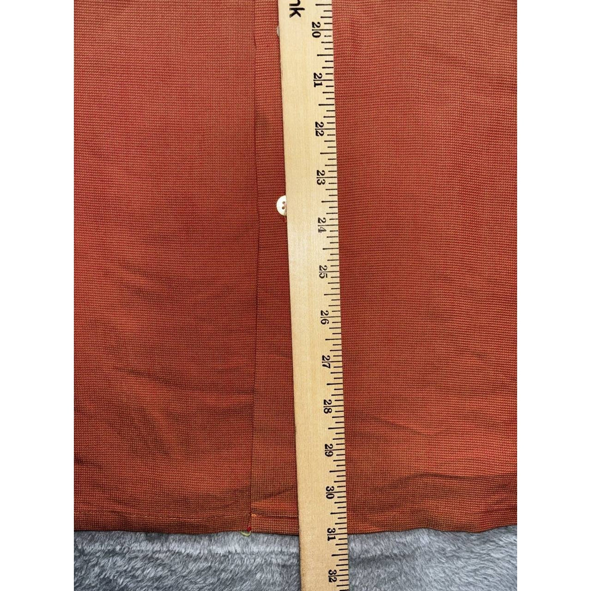 Bugatchi Men's Rust Orange Dress Shirt Size L, photo 5 of 10