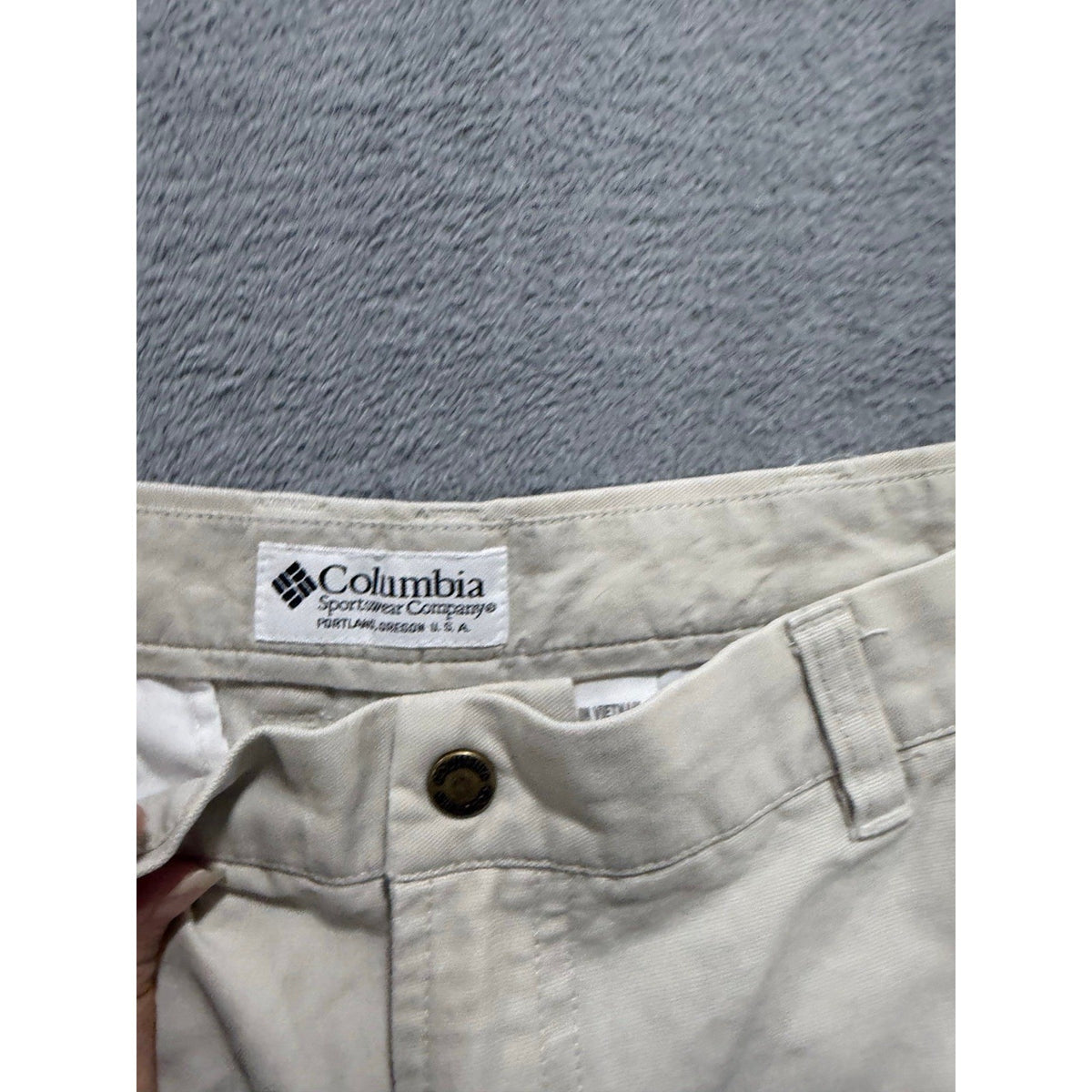 Columbia 38x34 Beige Chino Pants Mens Casual Vintage