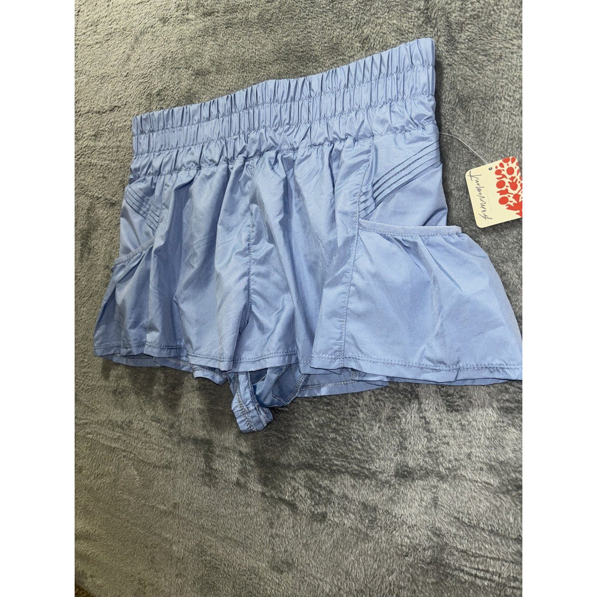 FP Movement Women's Light Blue Ruffle Shorts Size M, photo 3 of 14