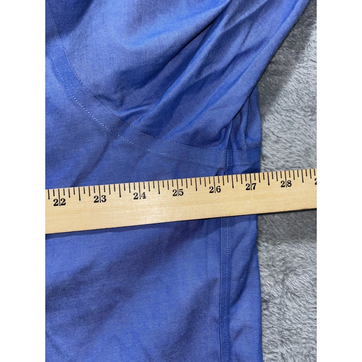 Brooks Brothers Mens 17-33 Blue Long Sleeve Button Down Dress Shirt