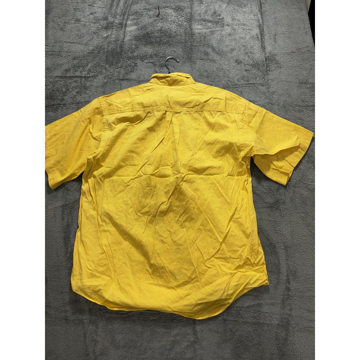 IZOD Men's Yellow Short Sleeve Shirt Size L, photo 7 of 12