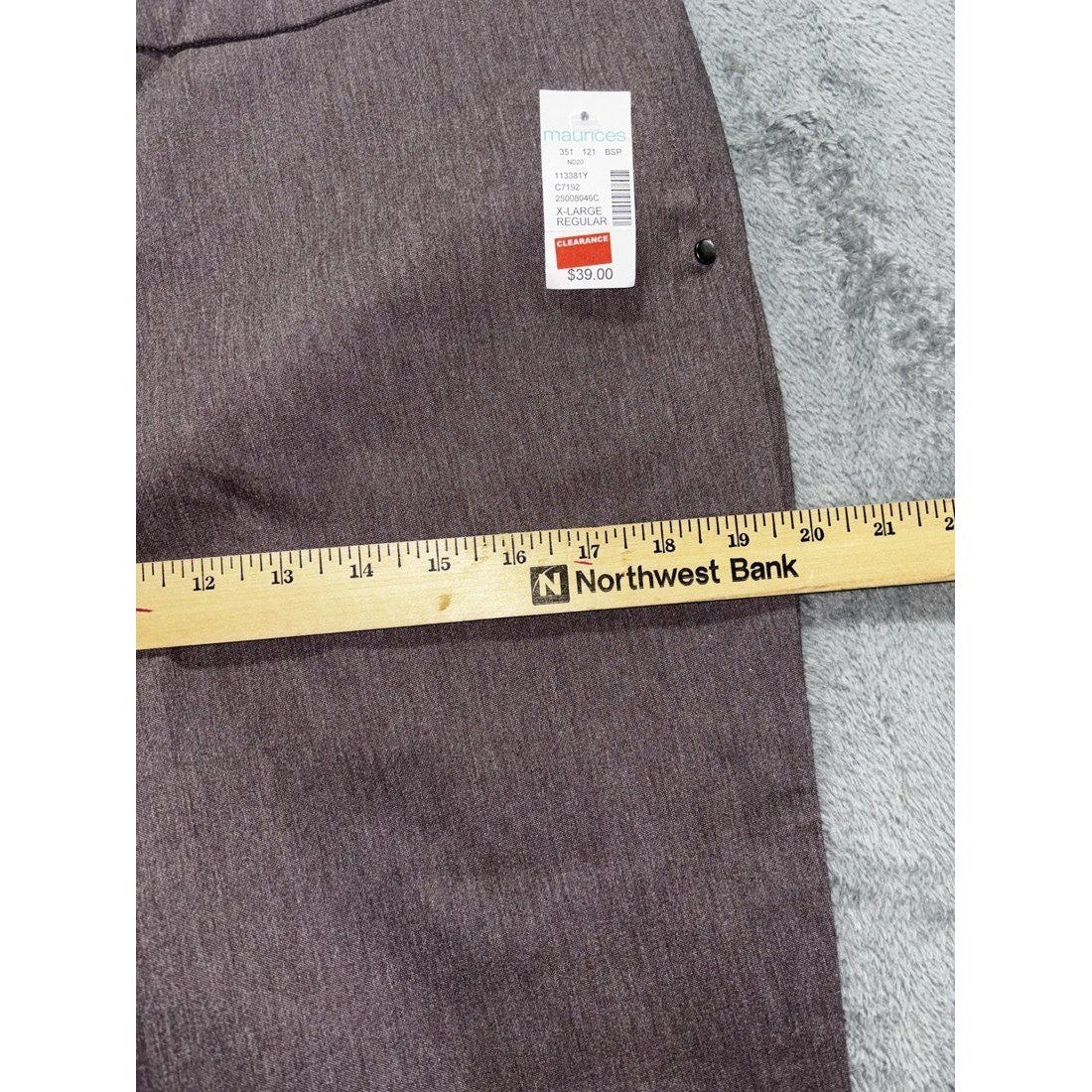 Maurices Women's Mauve Gray Skinny Pants Size XL, photo 7 of 12