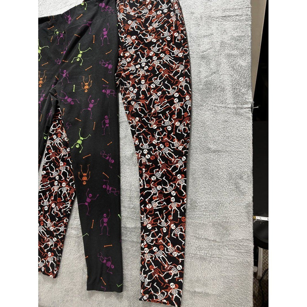 LuLaRoe Women's Skeleton Leggings 2 Pack Lot Size TC, photo 3 of 19