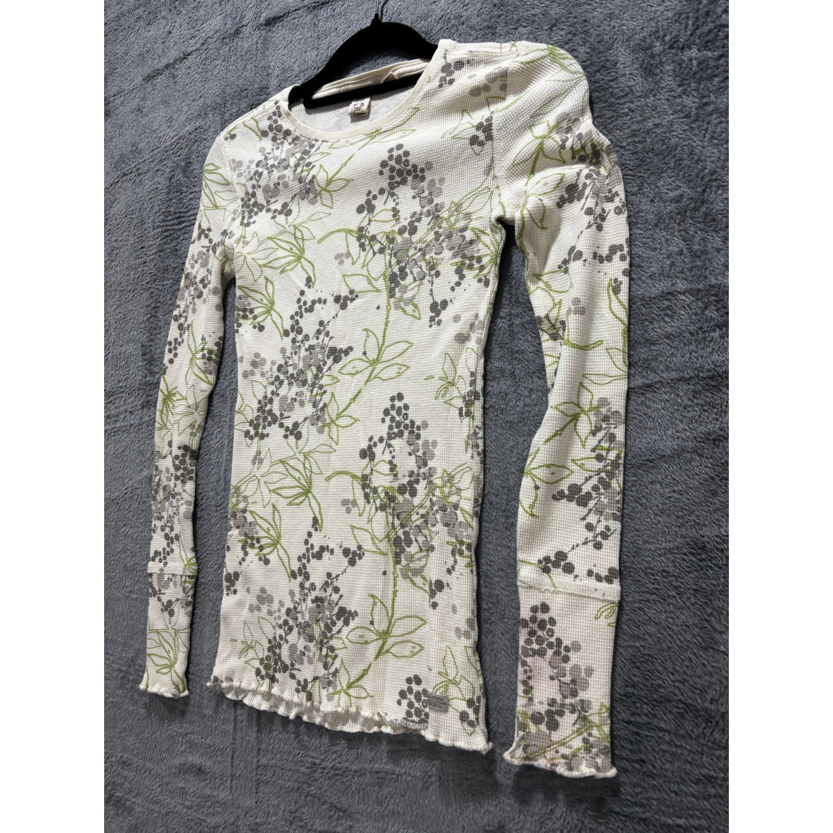 Eastern Mountain Sports Future Consciousness Womens XS Cream Waffle Top