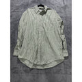 Brooks Brothers Men's Green White Stripe Shirt M