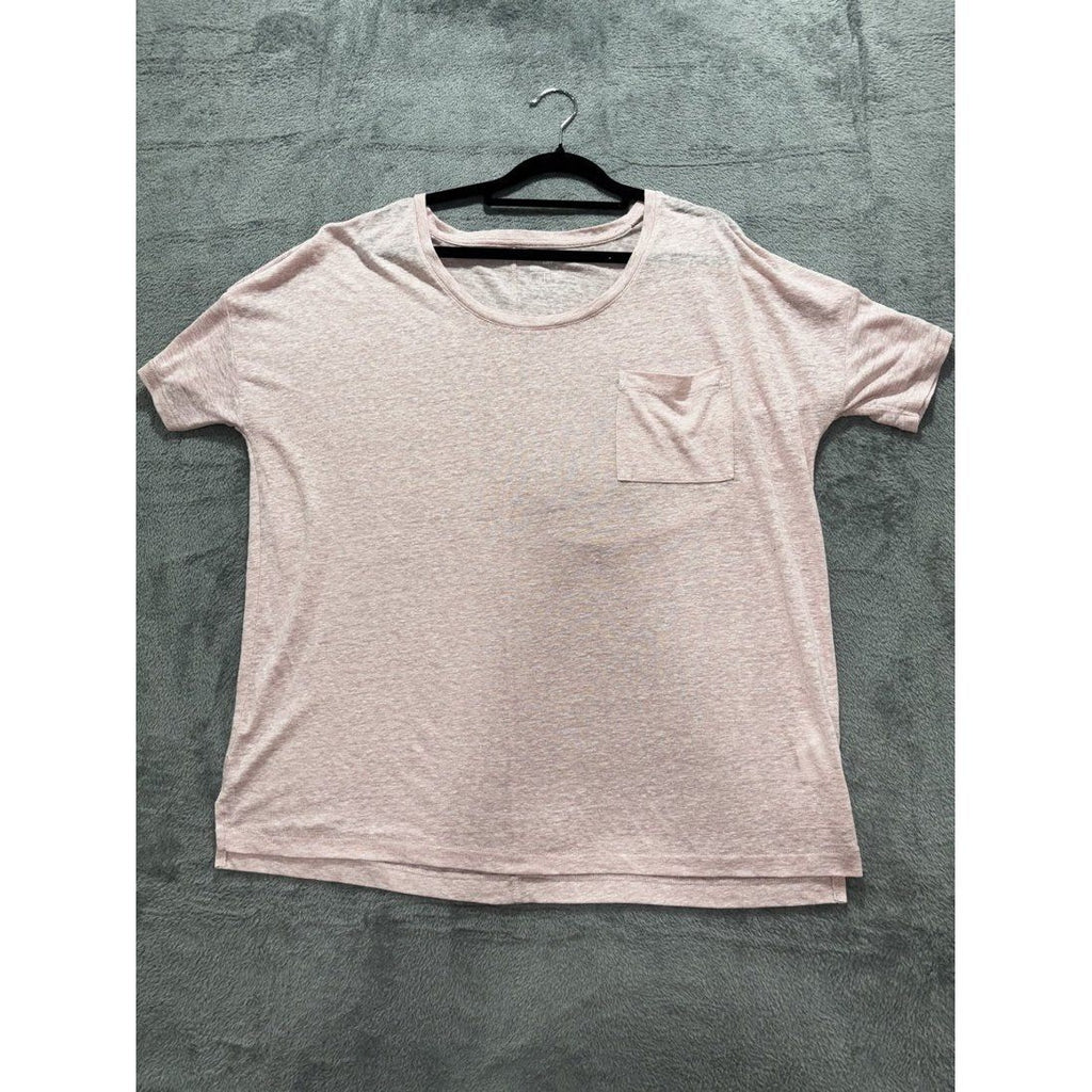 Old Navy Women's Pink Boyfriend Pocket Tee Size L