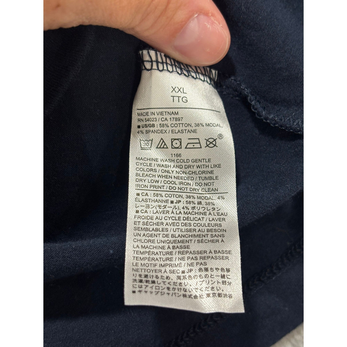 Banana Republic Women's Navy V-Neck Tee Size XXL, photo 6 of 10