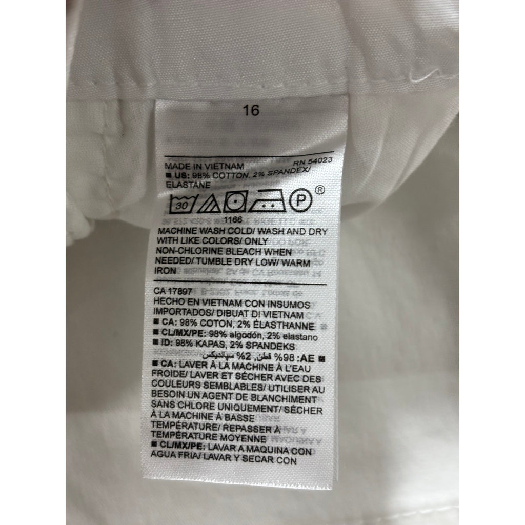 Old Navy 16 White Everyday Short Womens Casual Coastal Chino Shorts