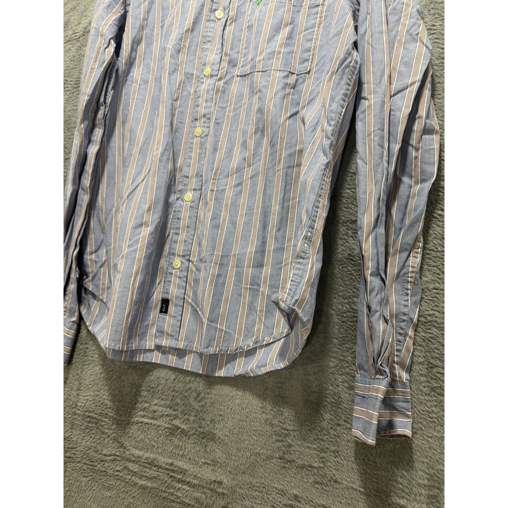 Abercrombie & Fitch Men's Blue Striped Shirt Size L, photo 3 of 10