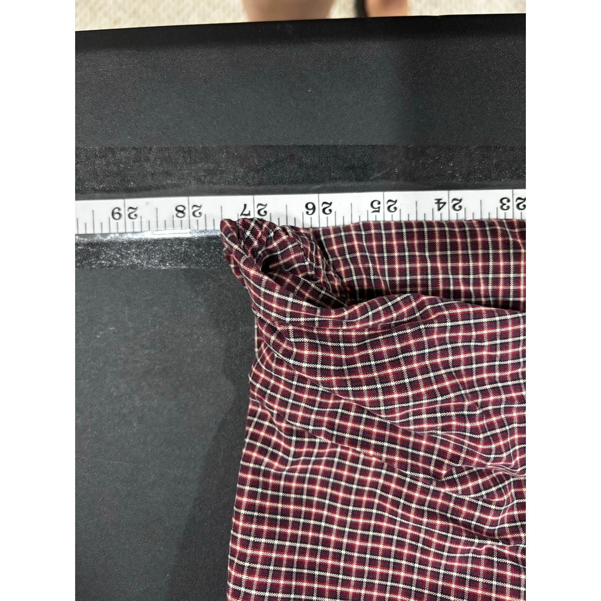 American Eagle Women's Burgundy Check Shirt Size XL, photo 9 of 11