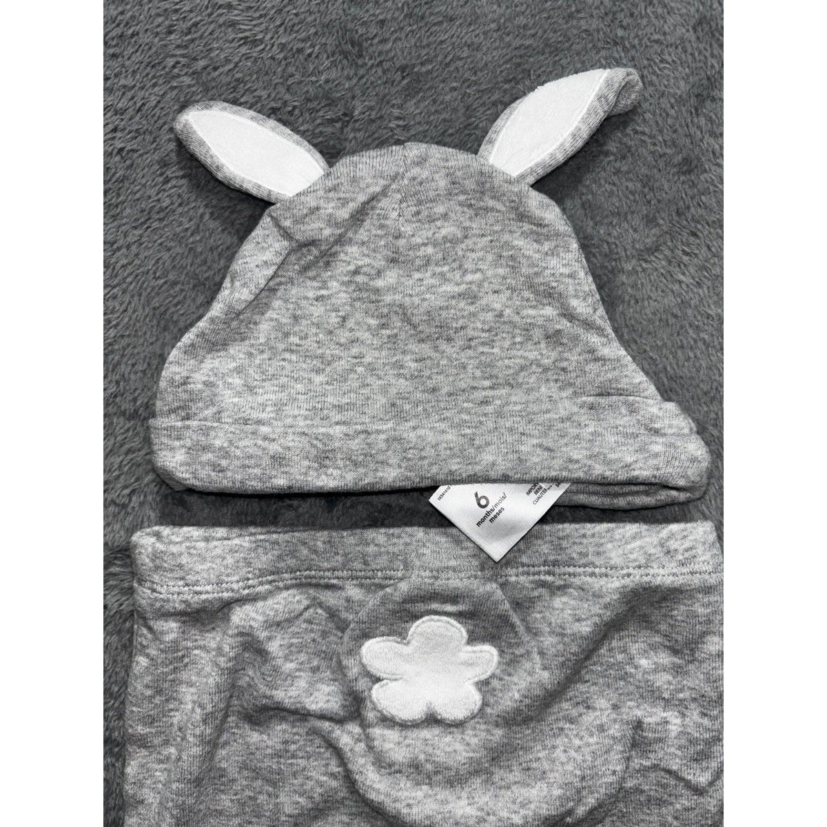 Carter's Baby 6M 9 Piece Bundle Cardigan Bodysuits Pants Shorts Hat Gray Brown