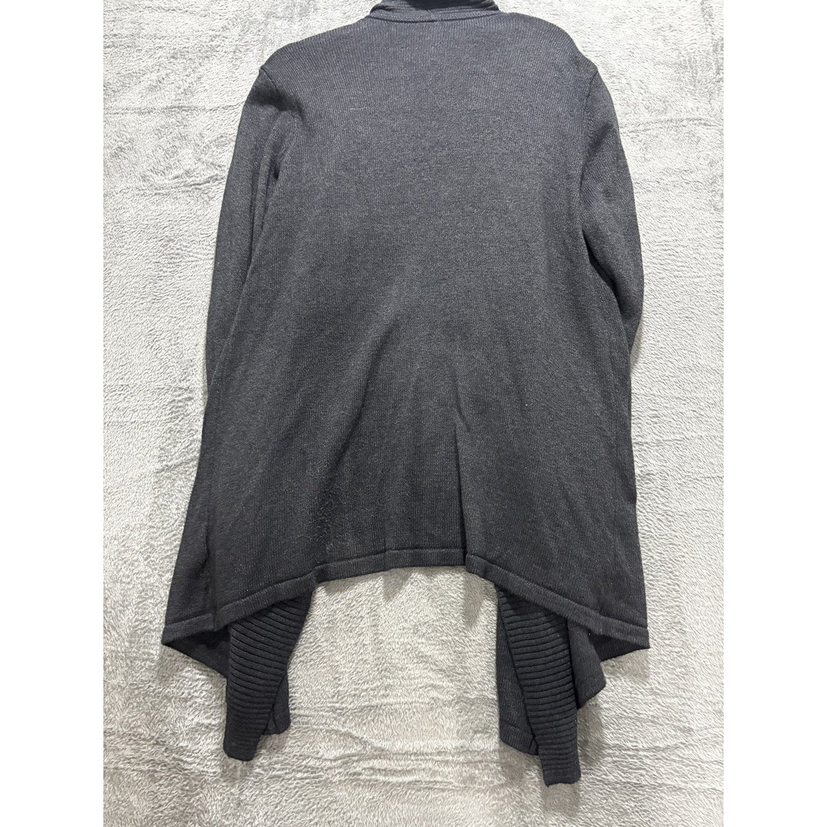 Old Navy Maternity Womens XL Charcoal Gray Open Front Waterfall Cardigan Casual