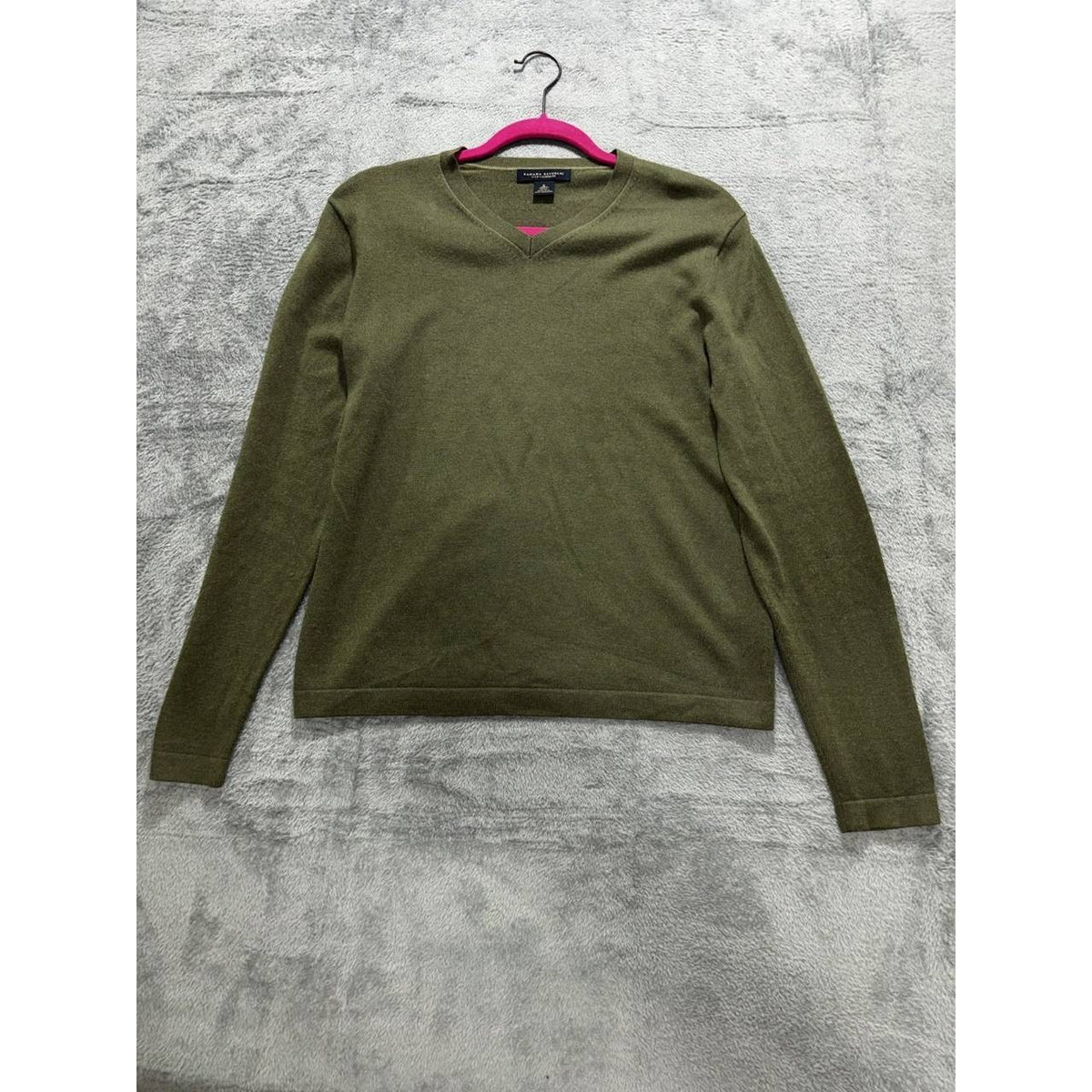 Banana Republic Men's Olive Silk Sweater Size S