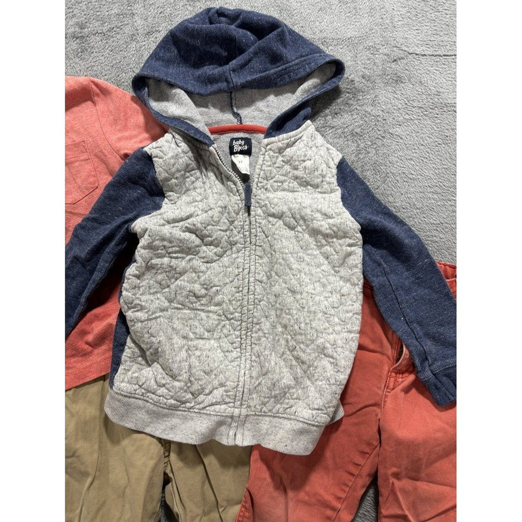 Toddler Boy Polo Hoodie Pants Lot 6 Pcs 3T, photo 6 of 14