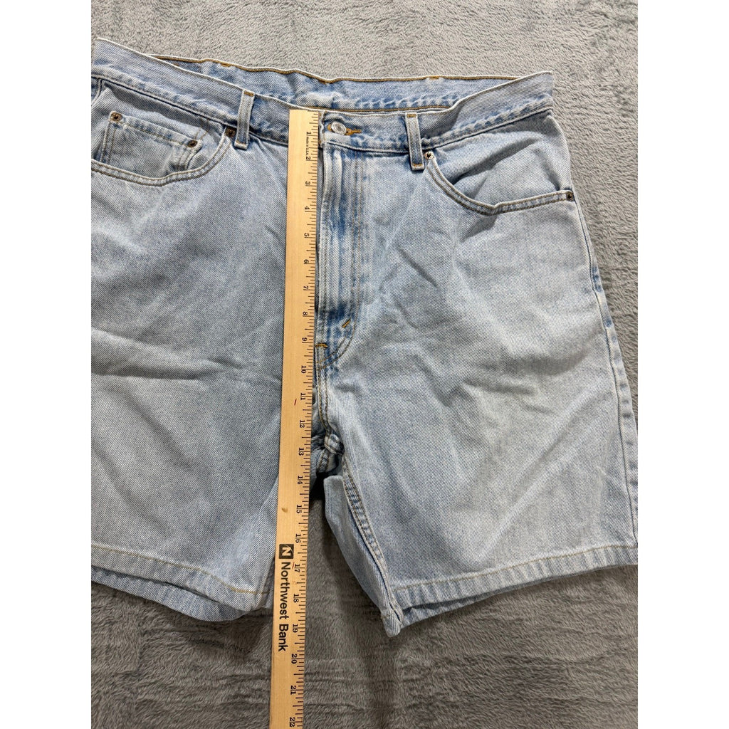 Levi's 550 W38 Light Wash Blue Denim Shorts Relaxed Fit Vintage Casual