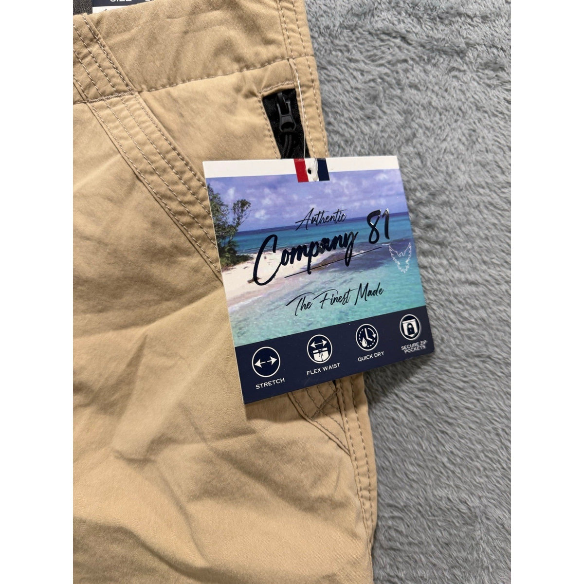 Company 81 40 Tan Stretch Cargo Shorts Mens NWT Casual Outdoor Summer
