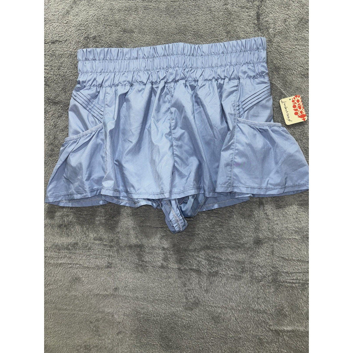 FP Movement Women's Light Blue Ruffle Shorts Size M, photo 2 of 14