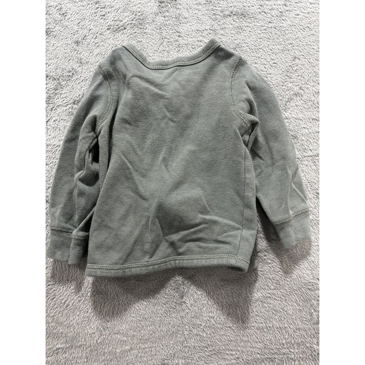 Carter's Baby Boy 12M 5 Piece Bundle Moose Bodysuit Pants Cardigan Gray Tan