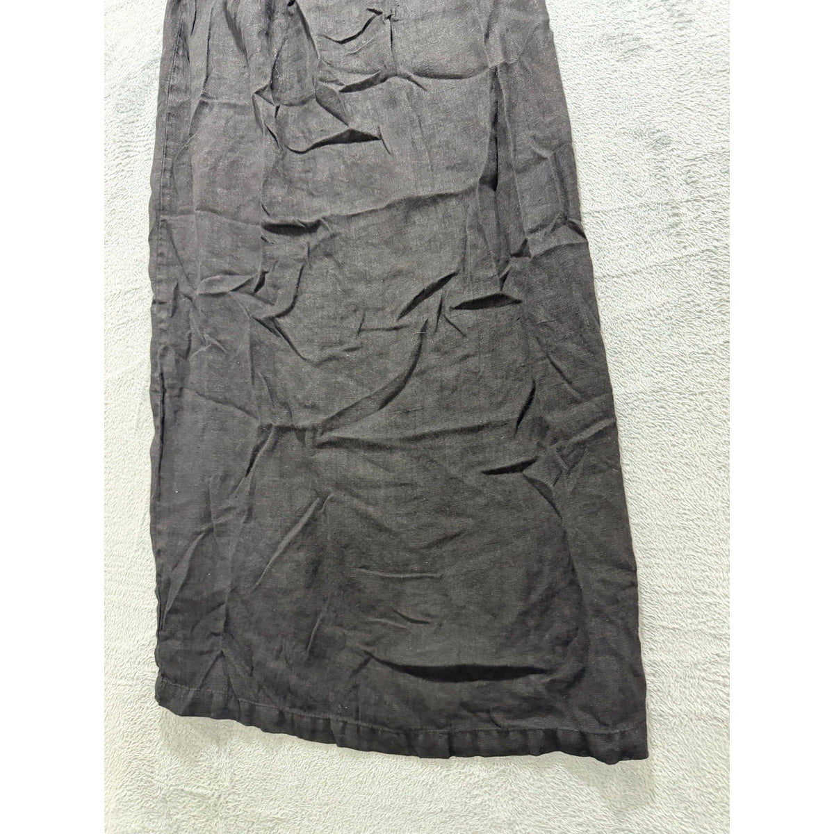 Doneckers of Ephrata S Black Linen Maxi Skirt Womens Boho Vintage Casual