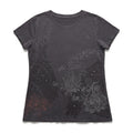 Sonoma Life + Style Womens M Charcoal Graphic Tee Floral Rhinestone