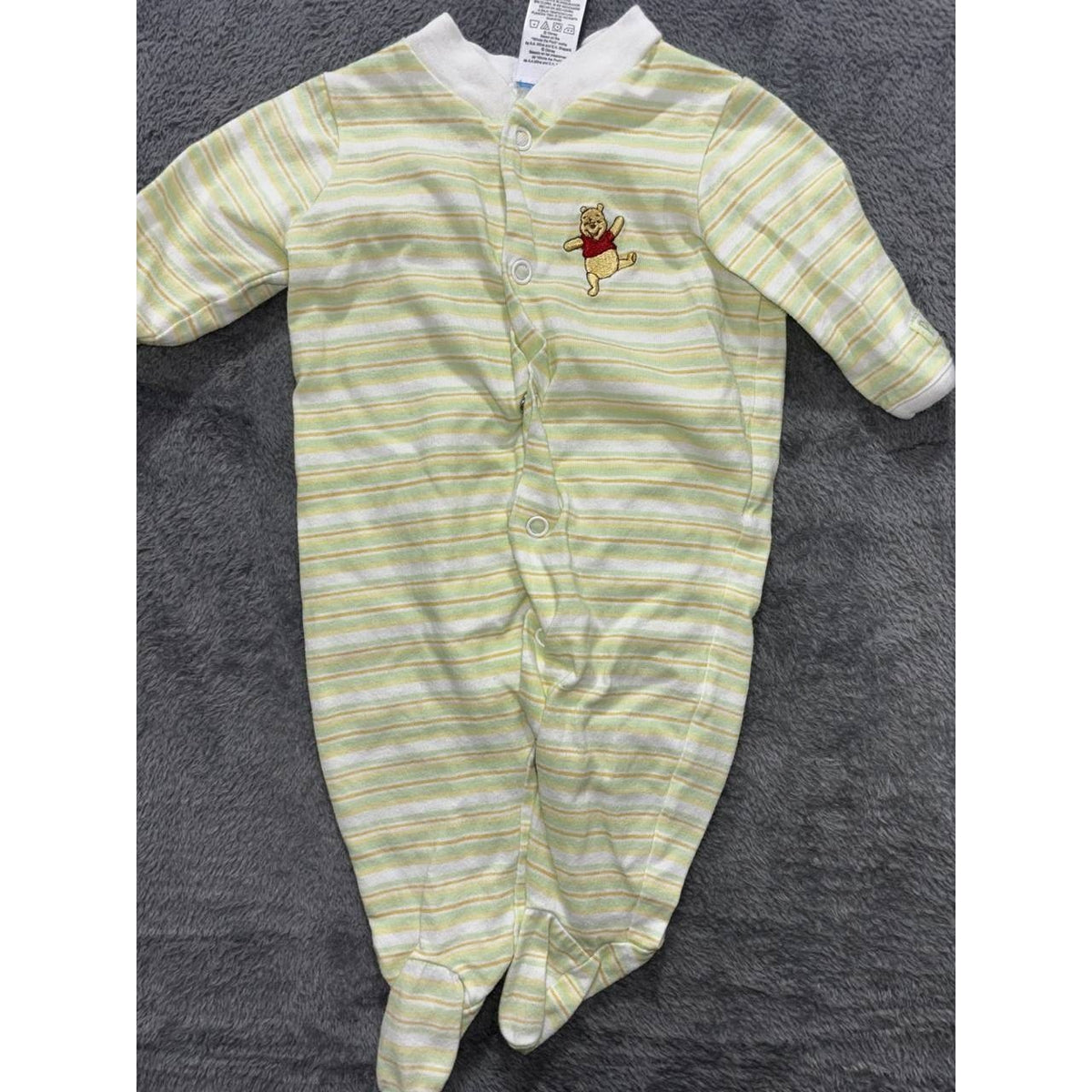 Baby Pooh Sleeper Bodysuits Pants Lot 5 Pcs 0-3M, photo 2 of 16