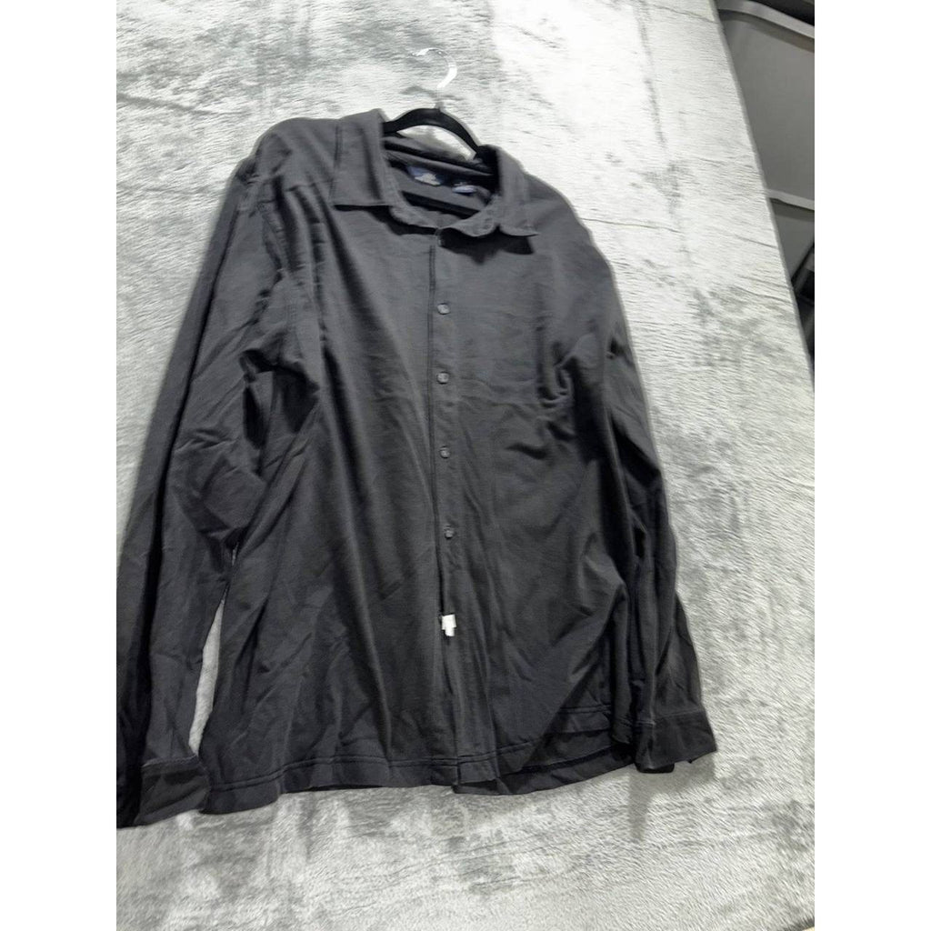 Brooks Brothers 346 Men's Charcoal Knit Shirt XL, photo 3 of 9