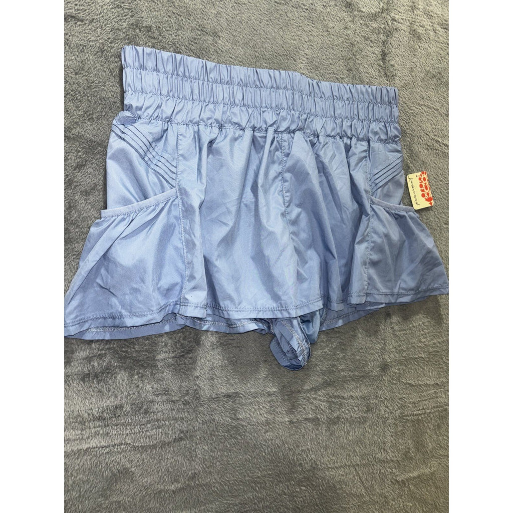 FP Movement Women's Light Blue Ruffle Shorts Size M, photo 4 of 14
