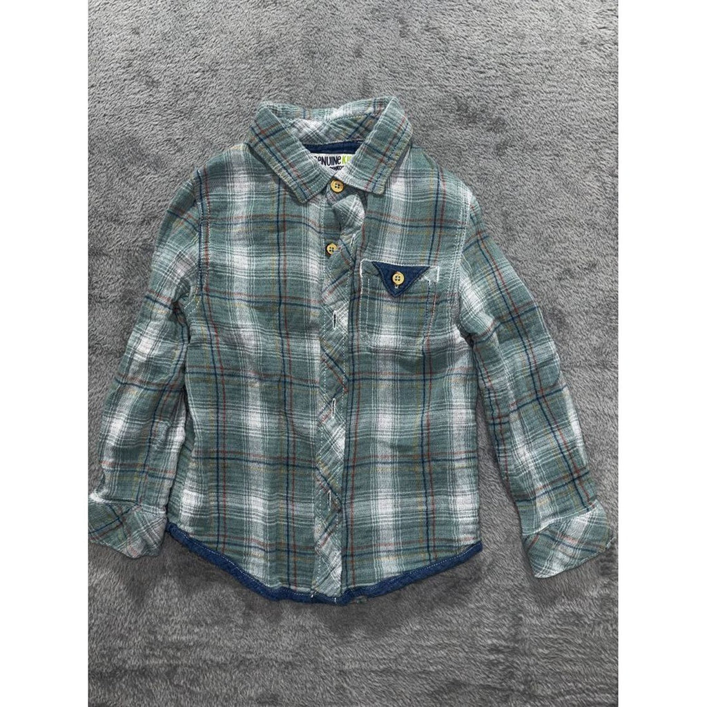 OshKosh & Carter's Boy Plaid Shirts Lot 5 Pcs 3T, photo 17 of 20