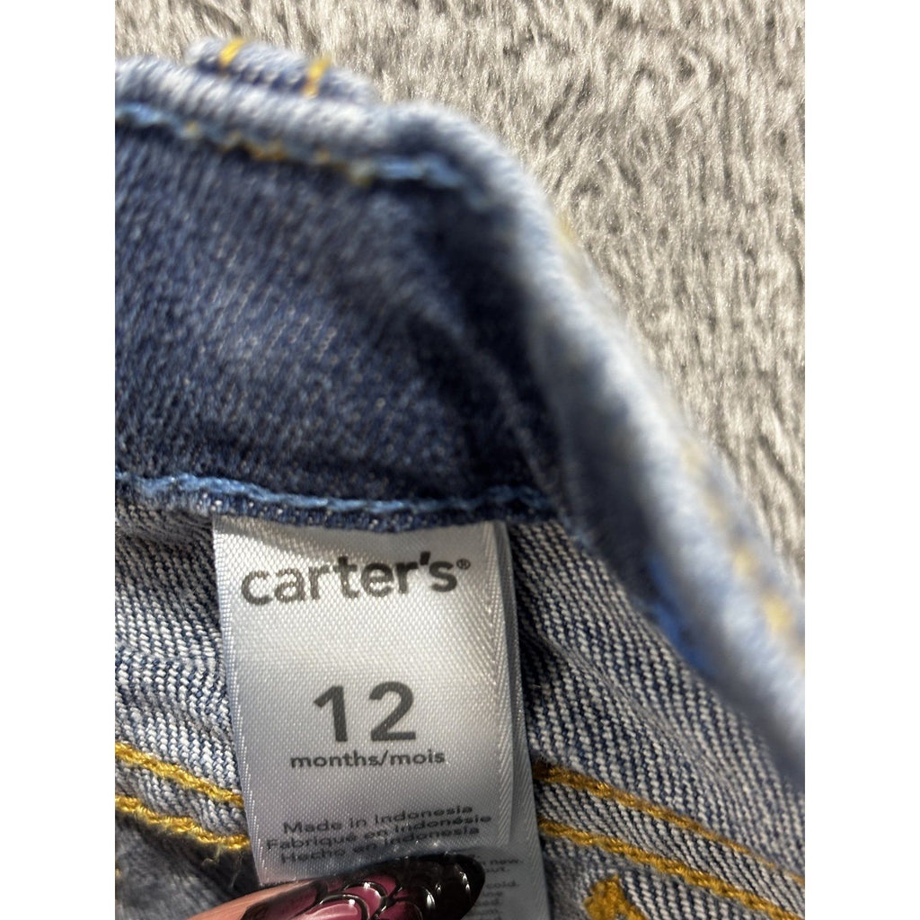 OshKosh B'gosh Carter's Children's Place Baby 12M 4 Pc Plaid Shirts Jeans Romper