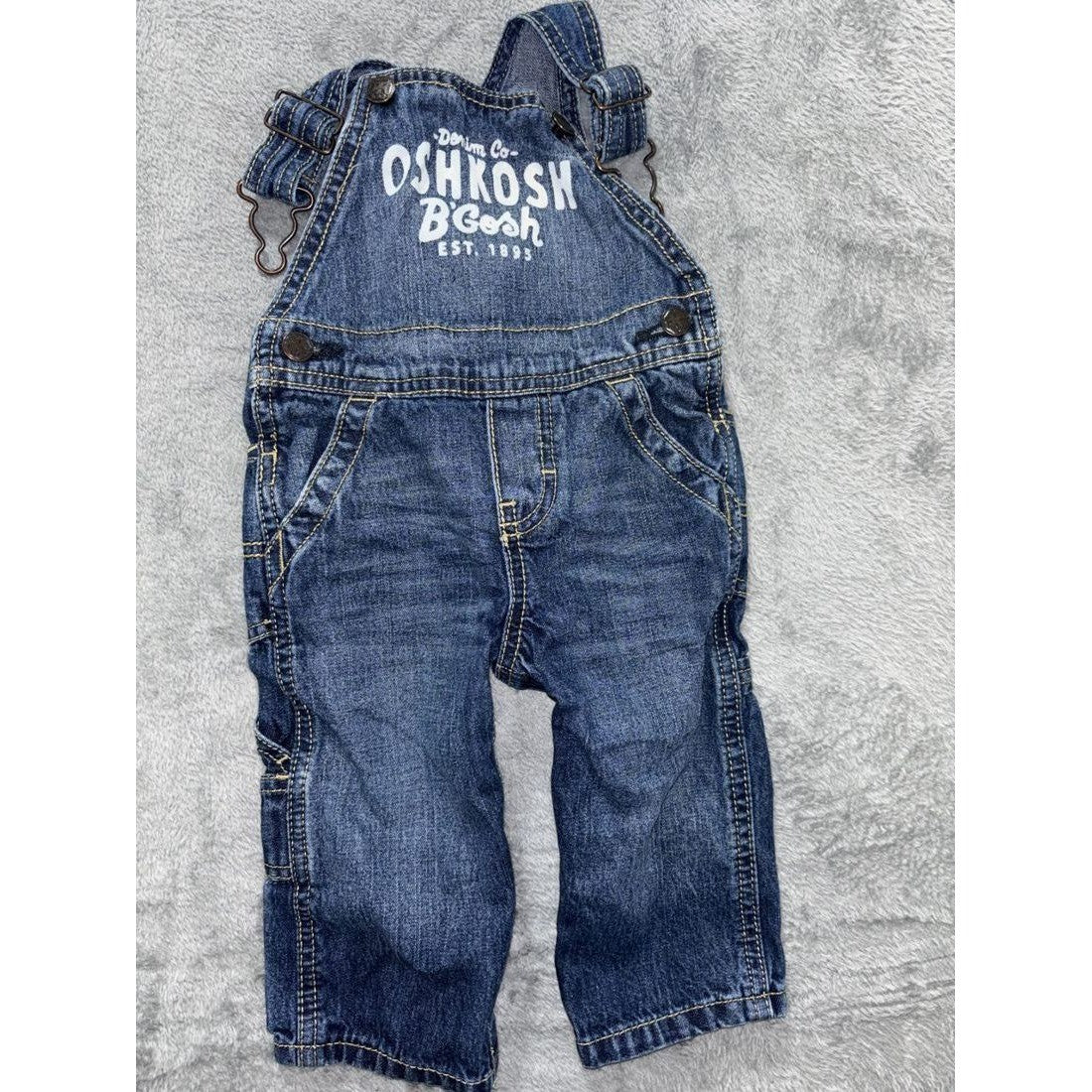 OshKosh & Gerber Baby Boy Overalls Lot 6 Pcs 9M, photo 2 of 22