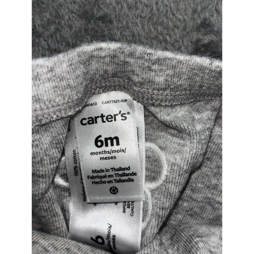 Carter's Baby 6M 9 Piece Bundle Cardigan Bodysuits Pants Shorts Hat Gray Brown