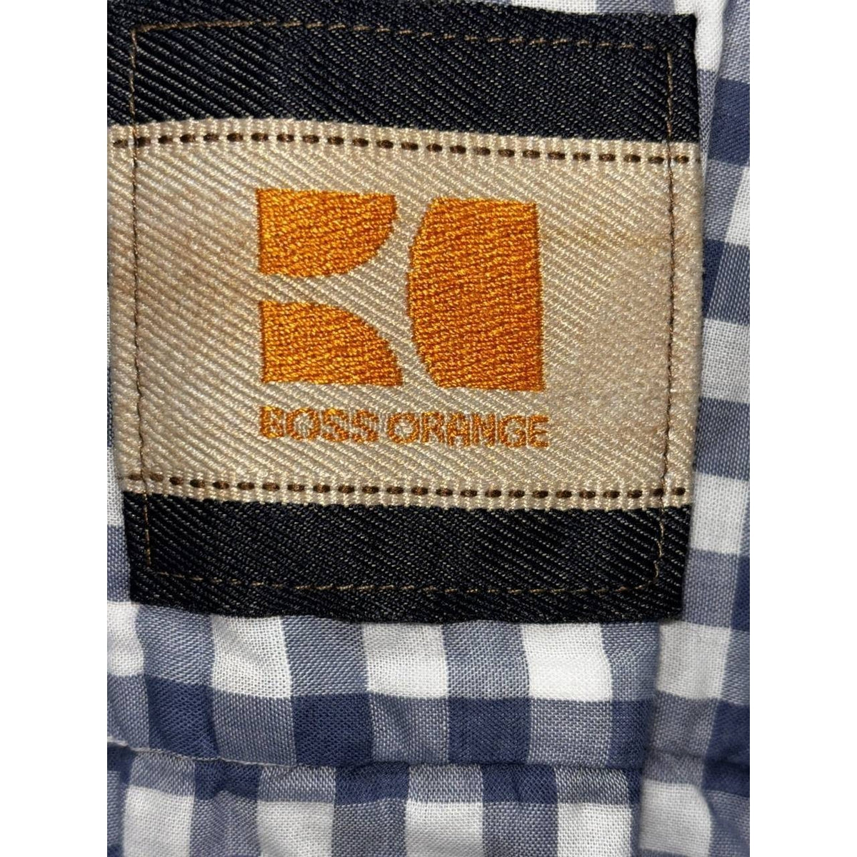 Hugo Boss Men's Navy White Plaid Shirt Size XL, photo 8 of 10