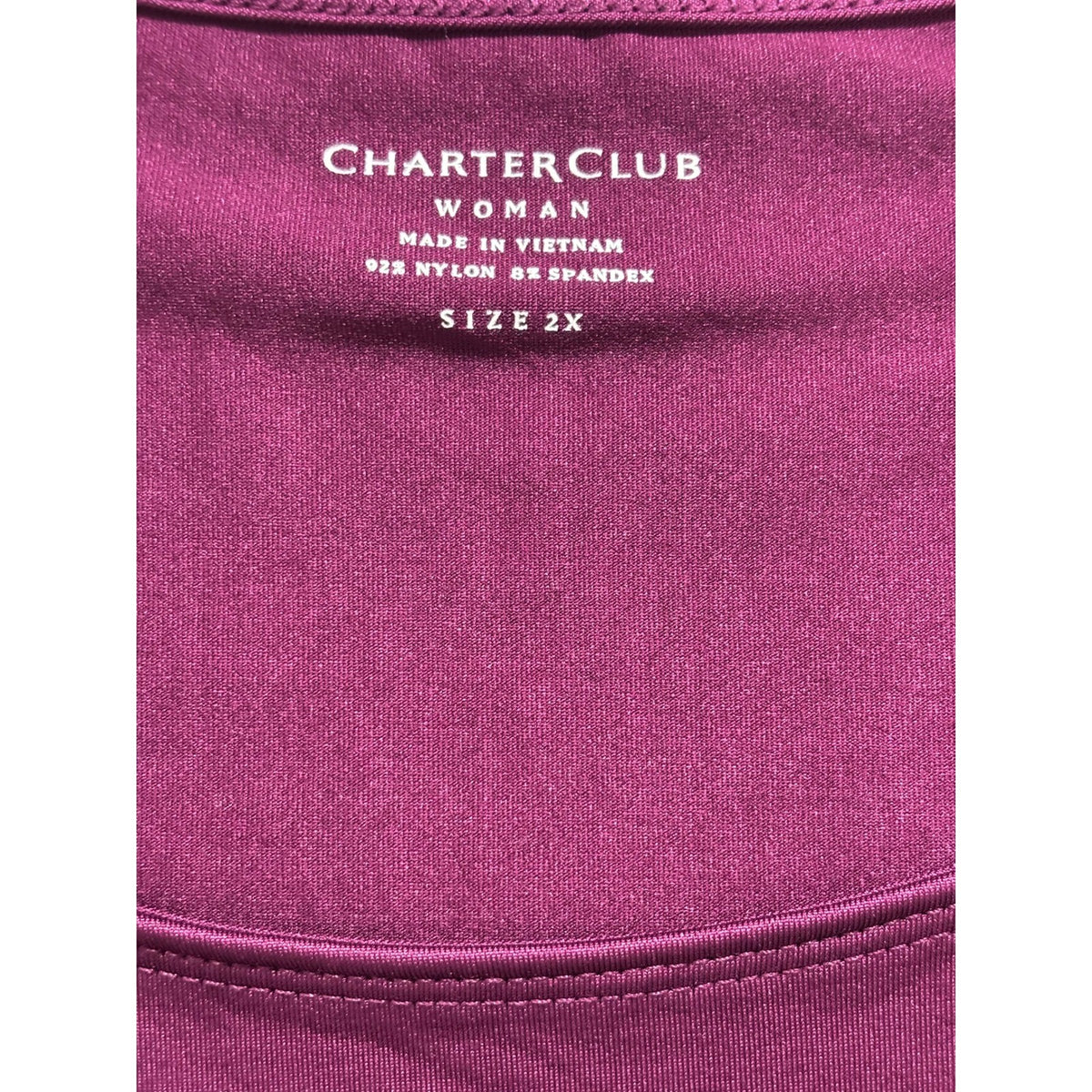 Charter Club 2X Purple Tan Orange Womens Tank Top Lot of 3 Casual Athleisure Set