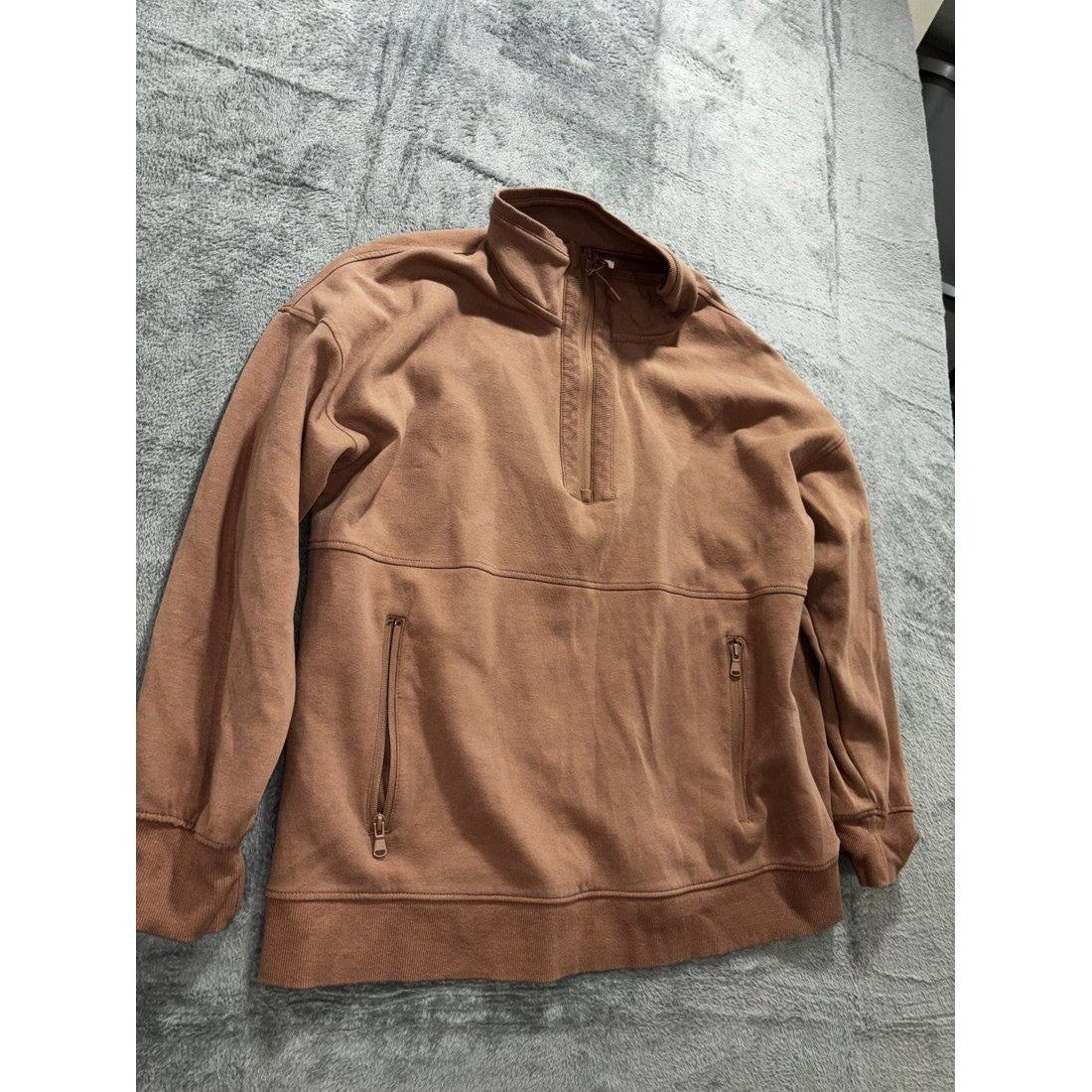 Maurices Women's Rust Quarter Zip Sweatshirt Size XL, photo 3 of 10