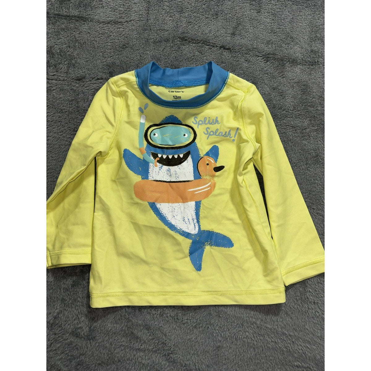 Carter's Gerber Baby 12M 5 Piece Bundle Rash Guard Swim Shorts Onesies