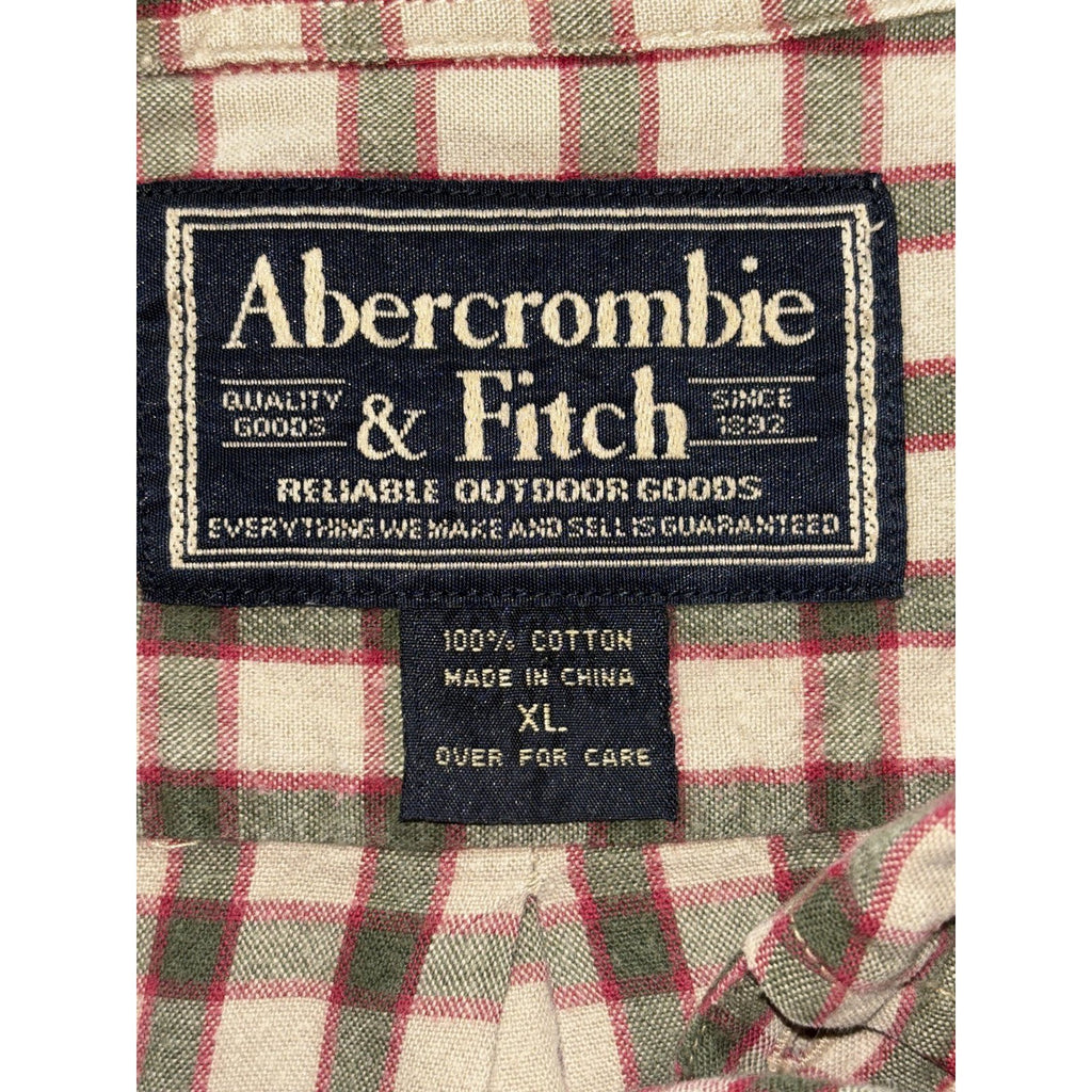 Abercrombie & Fitch Men's Brown Check Shirt Size XL, photo 6 of 8